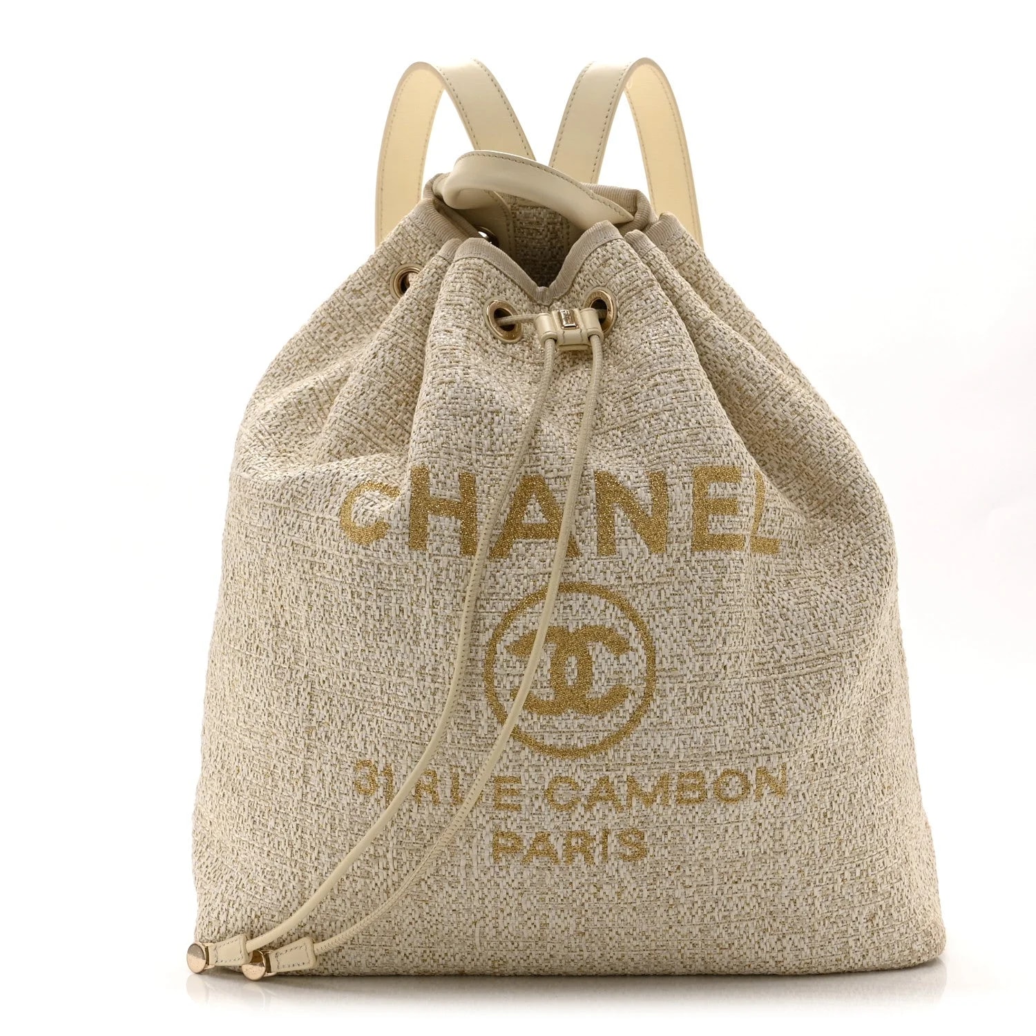 Chanel — Large Deauville Backpack Light — Handbag — resale