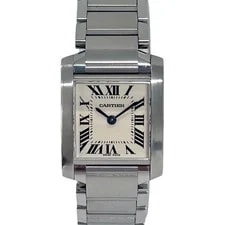 Cartier — Cartier W51008Q3 Tank Francaise SM Ivory Quartz — Watch — resale