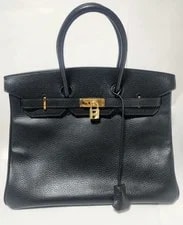Hermès — Hermes Birkin 35 With Hardware Engraved — Handbag — resale