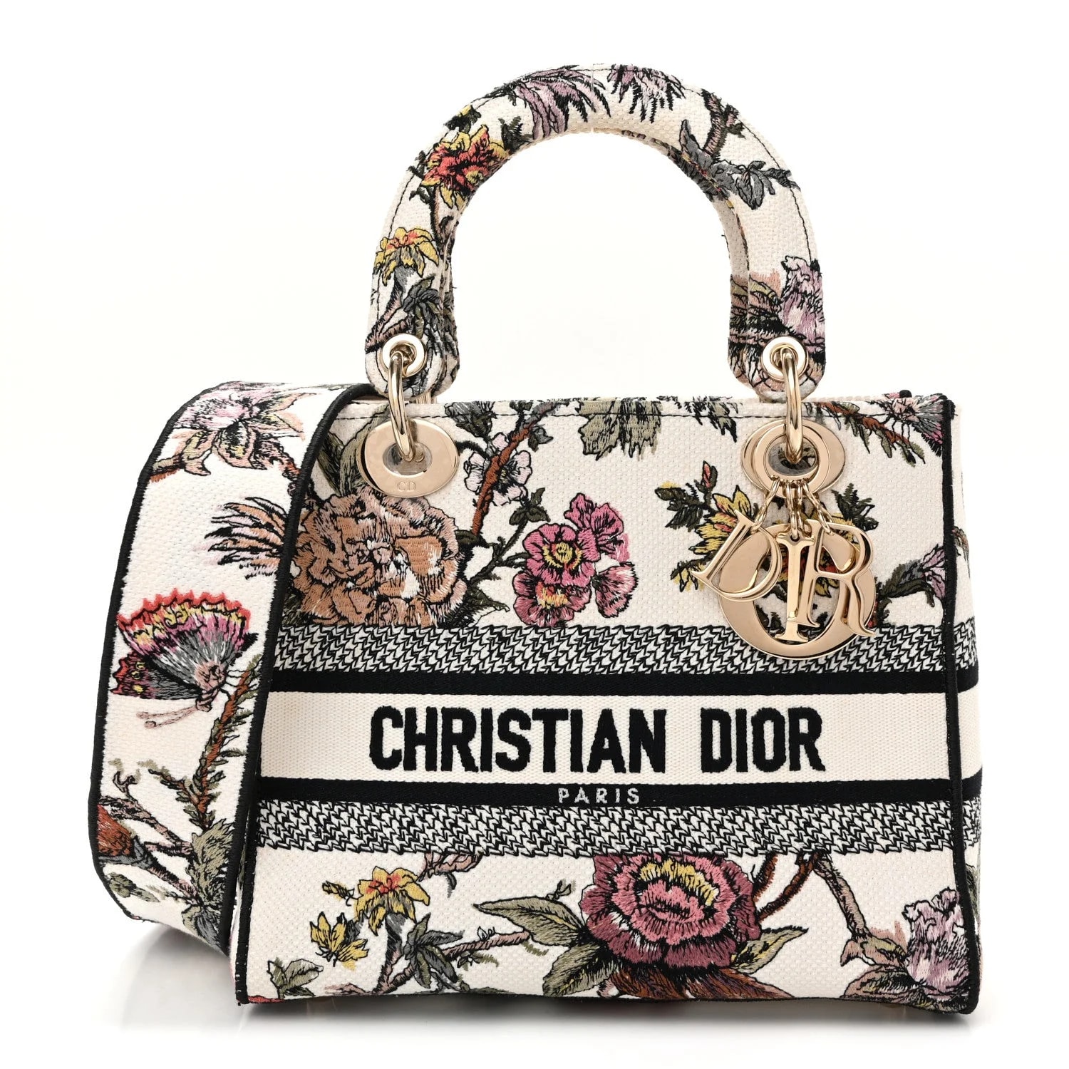 Dior — Embroidered Jardin Botanique Medium Lady D-Lite — Handbag — resale