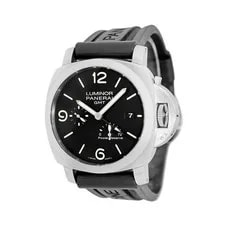 Panerai — Panerai Stainless Steel 44mm PAM 321 Luminor 1950 3 Days GMT Warranty Box Minty — Watch — resale