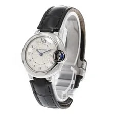 Cartier — Cartier Ballon Bleu SM W4BB0008 28mm SS Leather Silver Dial Quartz #C274 — Watch — resale