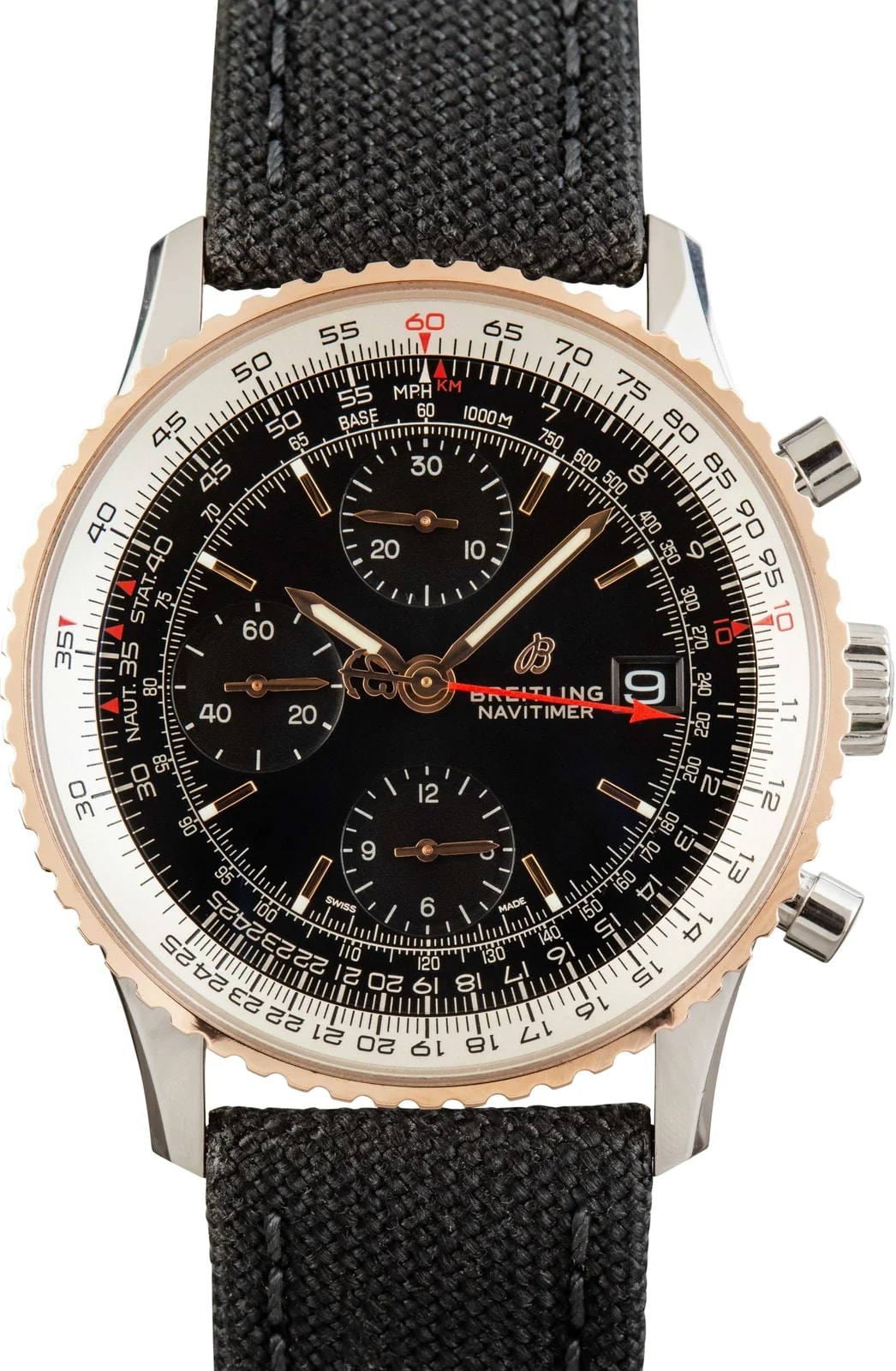 Breitling — Breitling Navitimer Chronograph Black Dial — Watch — resale