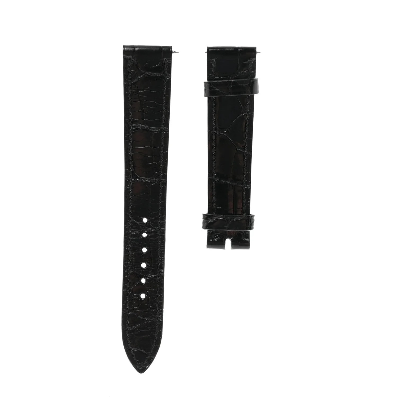 Hermès — Shiny Alligator Heure H Hour 30mm Strap Black — Watch — resale