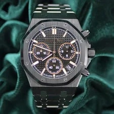 Audemars Piguet — Audemars Piguet Royal Oak Black Dial Black Ceramic Complete SET 26240CE — Watch — resale