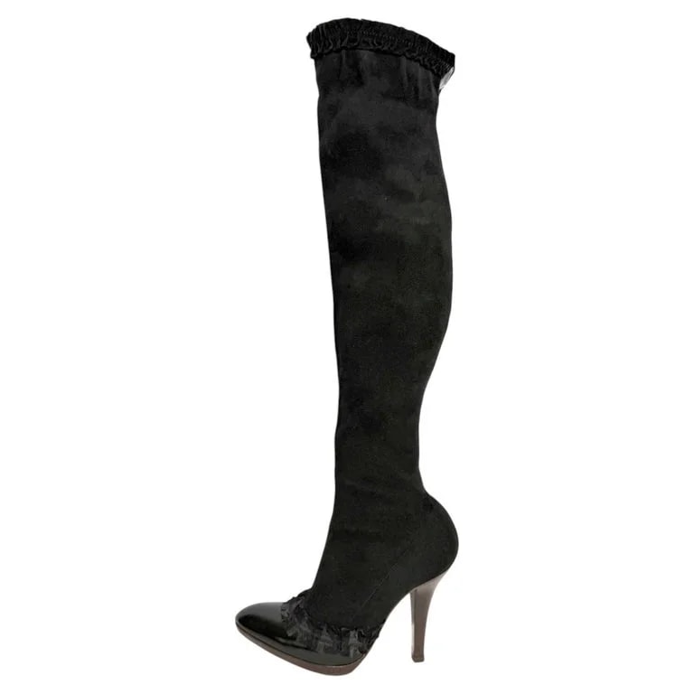 Tom Ford for Yves Saint Laurent — Yves Saint Laurent Tom Ford Runway Thigh High — Designer Shoe — resale