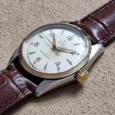 Tudor — Tudor Steel & Gold Oyster Shock-Resisting Ref. 7904 White Dial 34 Mm 1950's — Watch — resale