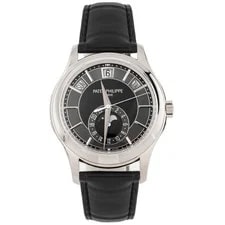 Patek Philippe — Patek Philippe Complications Annual Calendar White Gold Black 40mm 5205G-010 — Watch — resale