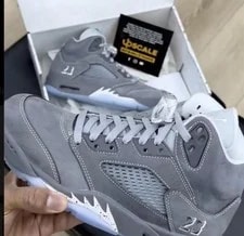 Wolf — 5s, Size 8 Great Condition With BOX( ) — Sneaker — resale
