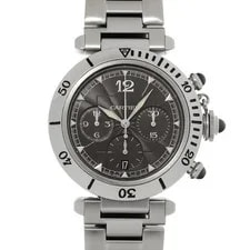 Cartier — Cartier Pasha W3105155 ( 2113) 38mm Stainless Steel Gray #WW2609 — Watch — resale