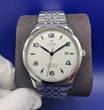 Tudor — Tudor 1926 41mm Silver/Blue Dial - Full SET Recently Polished Condition — Watch — resale