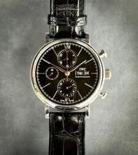 IWC — IWC Portofino Chronograph-B&P- Excellent Condition-Black Dial- IW391029 — Watch — resale