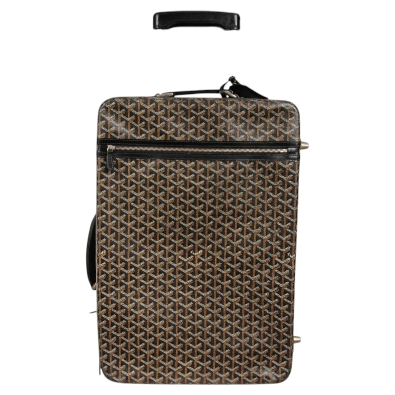Goyard — Goyard Carry-On Rolling Luggage Travel Suitcase Pocket Zip-Up Duffle — Handbag — resale