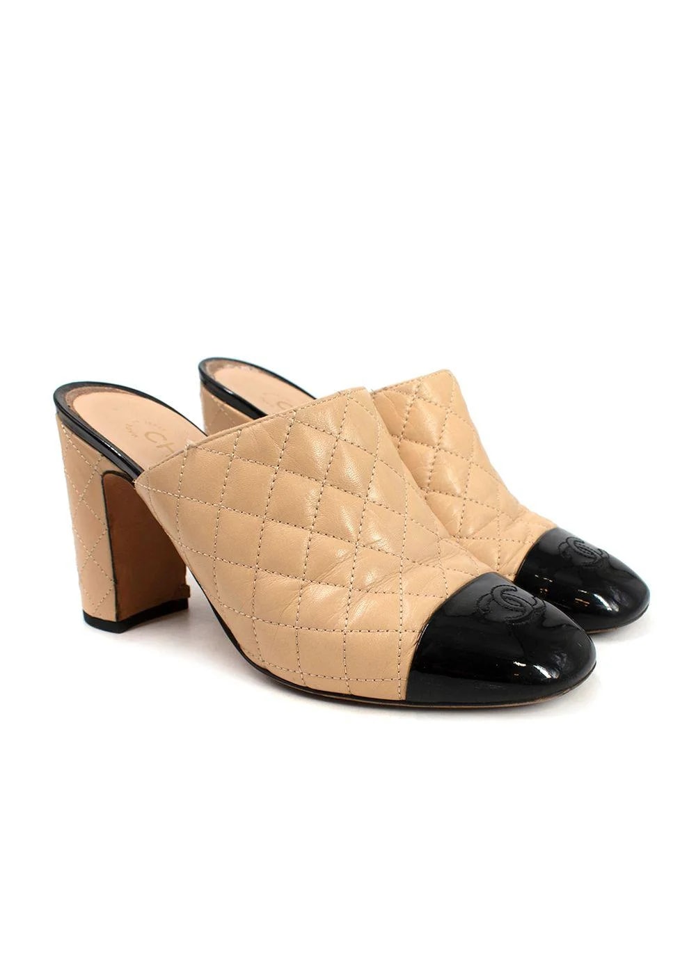 Chanel — Chanel Cap-toe Mules — Designer Shoe — resale