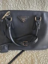 Prada — Prada Satchel Top Handle Detachable Strap Zip Logo — Handbag — resale