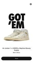 Jordan — Size 14 - Jordan 1 Retro OG SP X Bephie's Beauty Supply High Pale van — Sneaker — resale