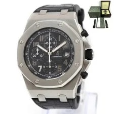 Audemars Piguet — 2007 Audemars Piguet Royal Oak Offshore Ginza 26180ST 42MM Black Box Papers — Watch — resale