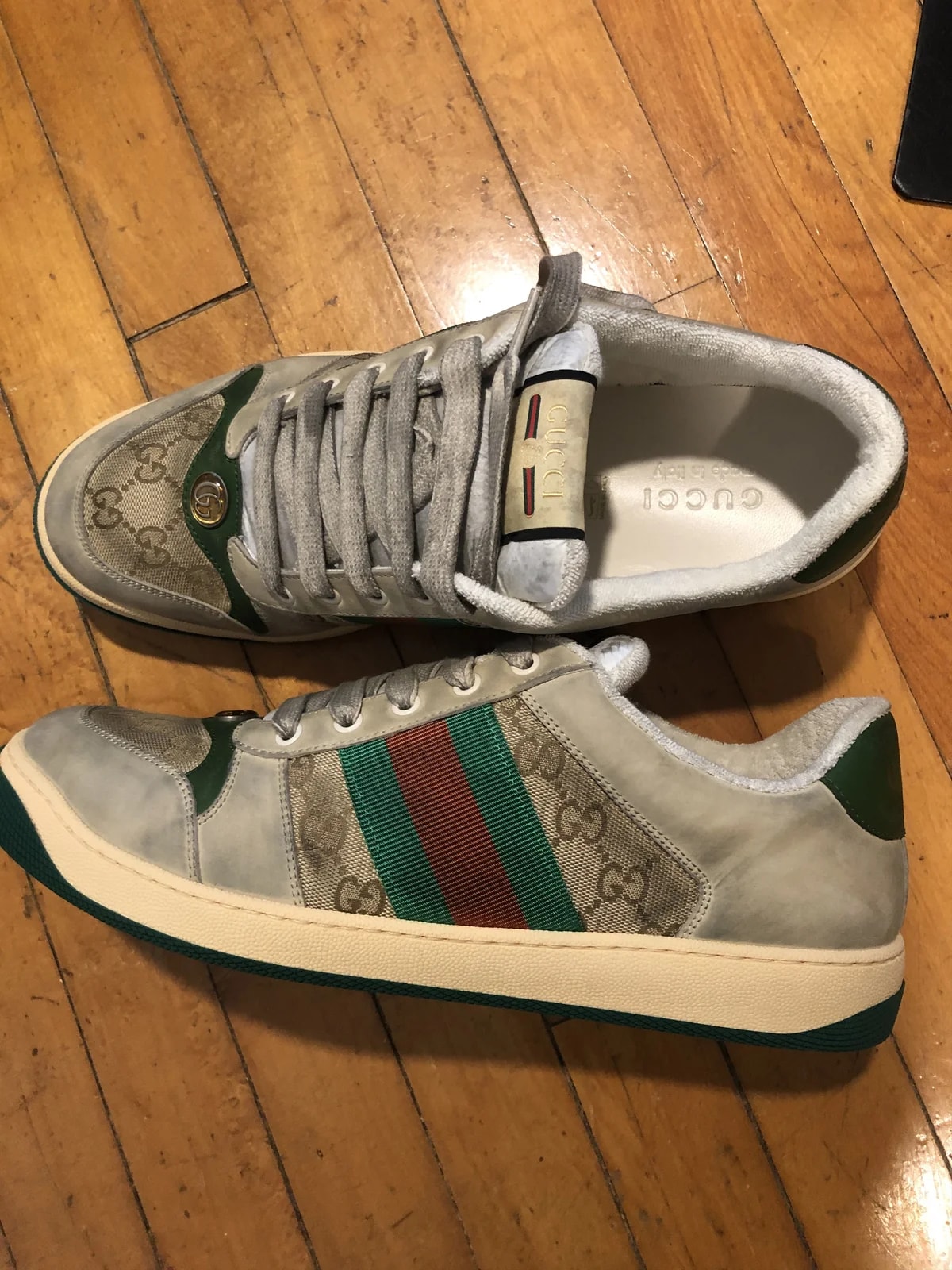 Gucci — Distressed Gucci - Never Even Tried On- UK 11/US 12 — Sneaker — resale