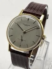 Patek Philippe — Patek Philippe Calatrava Ref. 3410 18k Gold Orig Dial Cal.27-AM 400,w/18k Buckle — Watch — resale