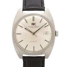 IWC Old Inter 1828 SS External SS X External Leather AT Silver-Face cal.8541B