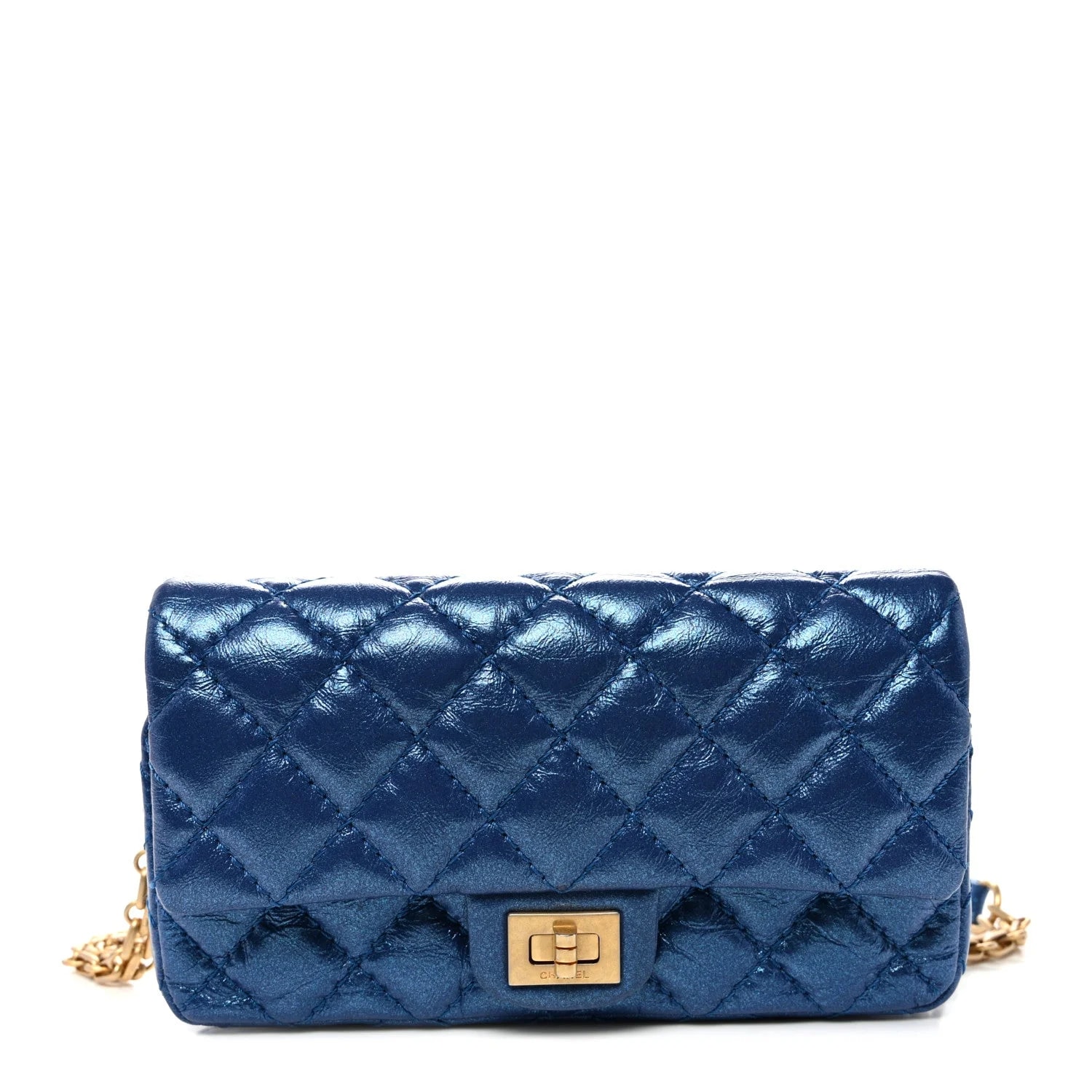 Chanel — Metallic Aged 2.55 Reissue Flap Belt — Handbag — resale