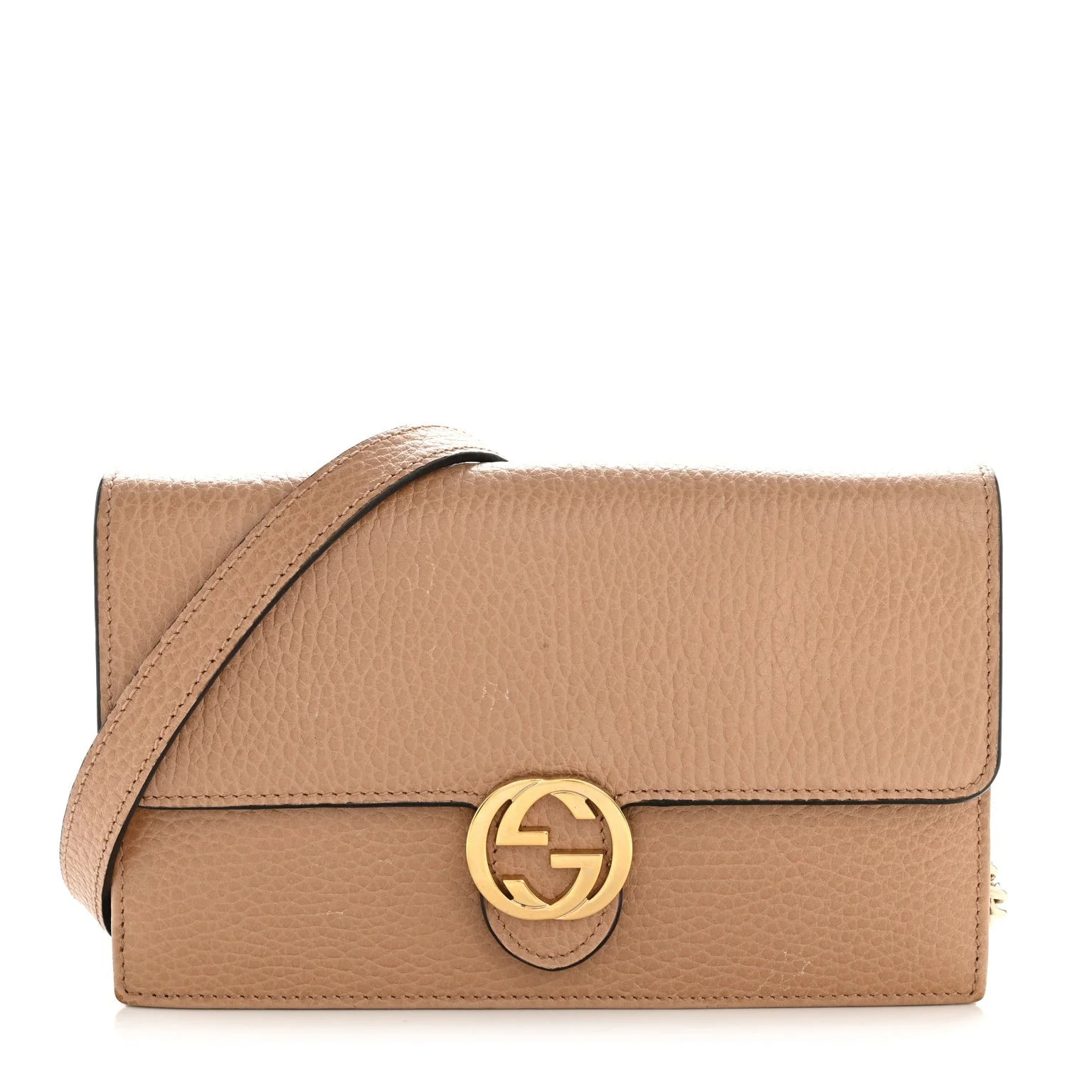 Gucci — Dollar Interlocking G Chain Wallet New Buttercup — Handbag — resale