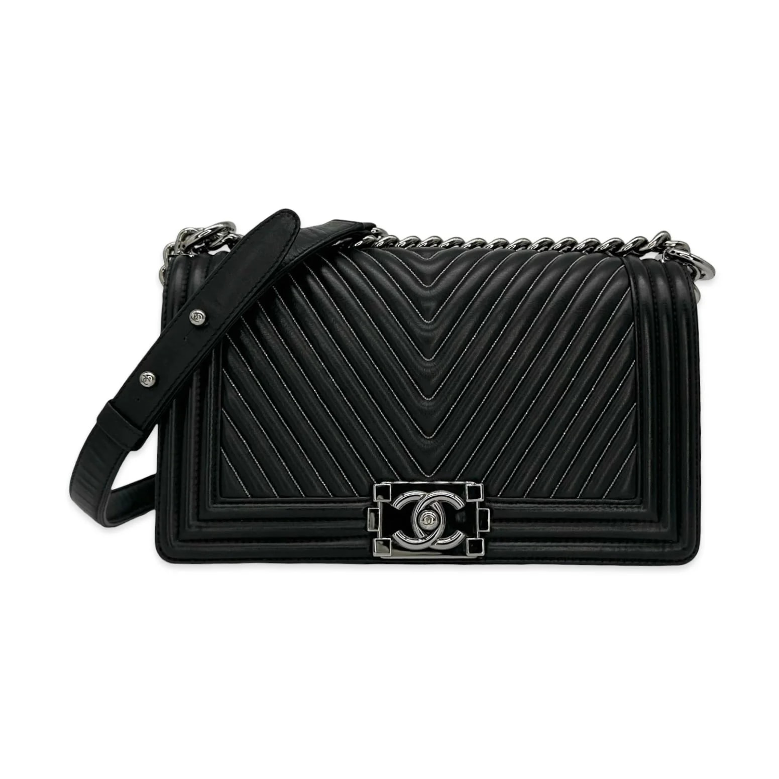 Luv Luxe Scottsdale — Chevron Medium Boy — Handbag — resale