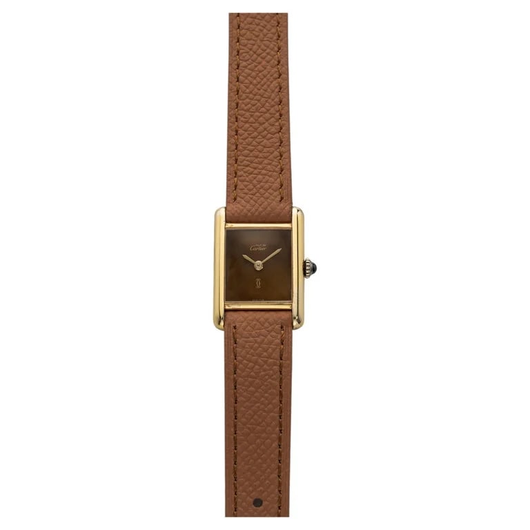 Cartier — 1979 Cartier Must Tank Vermeil Tortoiseshell Dial Manual 21mm — Watch — resale