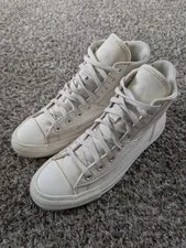 Converse — Converse Chuck Taylor Patchwork All Star Hi 8 Wmns 10 Egret — Sneaker — resale