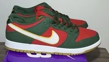 Nike SB — Size 11 - Nike SB Dunk Low Pro PRMSeattle Supersonics — Sneaker — resale