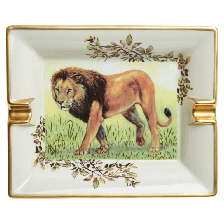 Hermès — Hermès Vide Poche Cendrier Lion Feline Ashtray Trinket Bowl Hermes — decorative_object — resale
