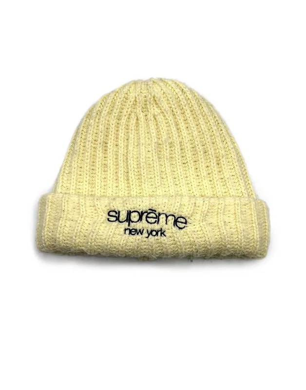 Supreme — Supreme New York Logo Pale Rib Beanie — Handbag — resale