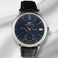 IWC — IWC 45mm Portofino 8 Days Power Reserve Blue Dial Steel — Watch — resale
