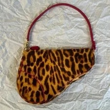 Dior — Christian Dior Saddle Leopard Pony Hair John Galliano — Handbag — resale