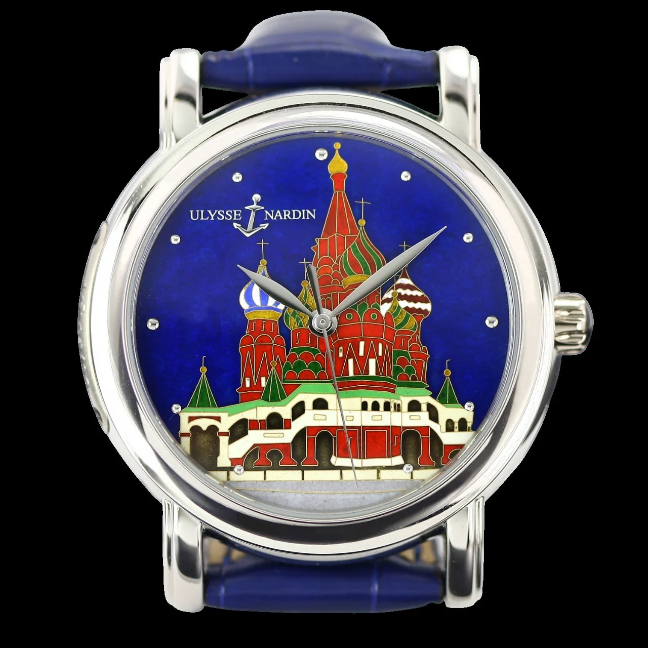 Worldofluxuryus — Ulysse Nardin Classigue Complications San Marco Kremlin Cloisonne Platinum — Watch — resale