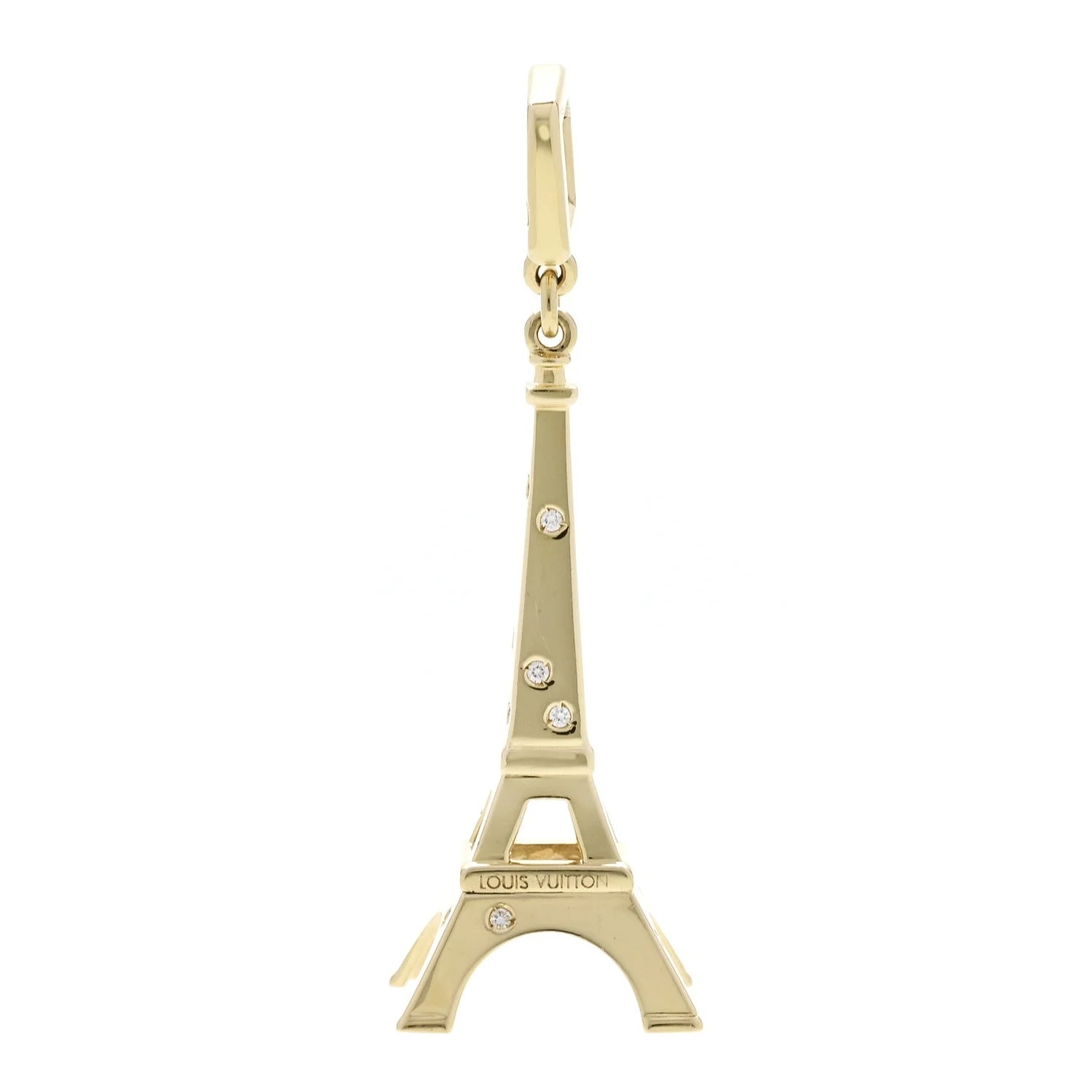 Louis Vuitton — 18K Yellow Gold Eiffel Tower Charm — Jewelry — resale