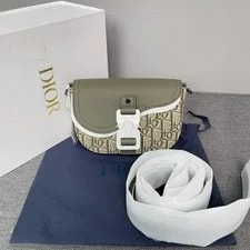 Dior — Dior Saddle Monogram Removable Adjustable Strap - Excellent #BSNB46 — Handbag — resale
