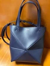 Loewe — Loewe Puzzle Fold Mini Shiny 2Way — Handbag — resale