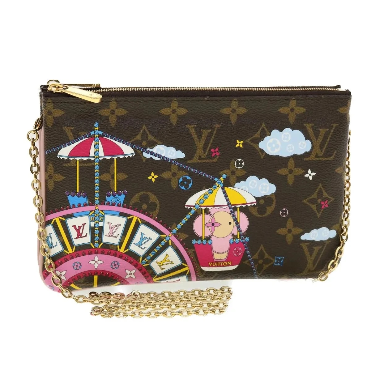 Louis Vuitton — Louis Vuitton Double Zip Pochette Limited Edition Vivienne Xmas — Handbag — resale