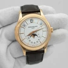 Patek Philippe — Patek Philippe Complications 5205R-001 Annual Calendar Rose Gold White Dial — Watch — resale