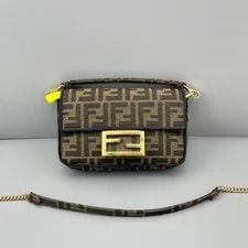 Fendi — Fendi Baguette Mini Top Handle Crossbody GHW — Handbag — resale