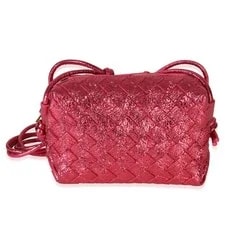 Bottega Veneta — Bottega Veneta Foil Mini Loop Camera Crossbody — Handbag — resale