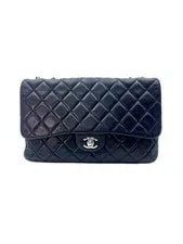 Chanel — Chanel Classic Flap Quilted Chain Flap With Siilver Buckle(18* — Handbag — resale