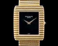 Patek Philippe — Patek Philippe 3733/1J Gondolo 18K Yellow Gold Black Onyx Dial — Watch — resale