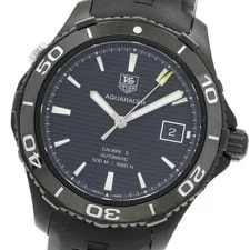 TAG Heuer — TAG Heuer Aqua Racer WAK2180.FT6027 Black Automatic SS Caliber — Watch — resale