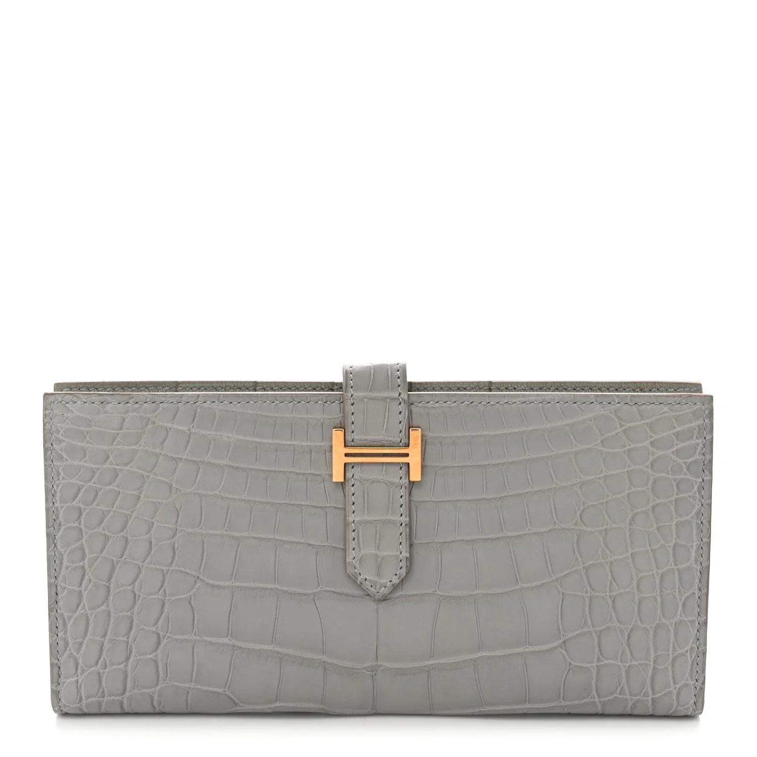 Hermès — Matte Bearn Gusset Wallet Perle — Accessory — resale