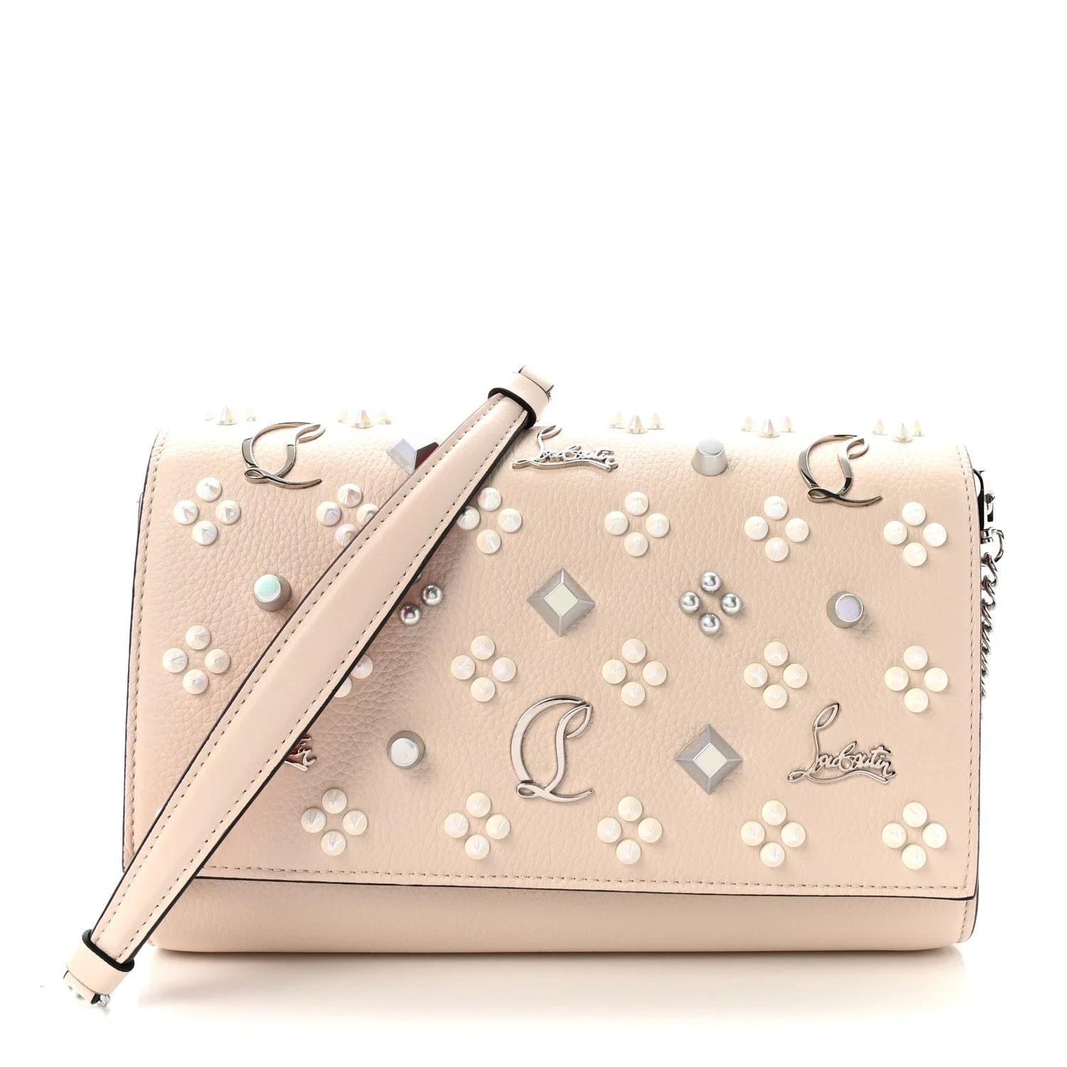 Christian Louboutin — Spikes Loubinthesky Paloma Leche — Handbag — resale