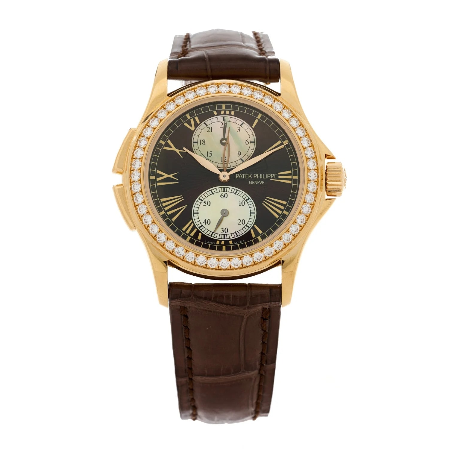 Worldofluxuryus — Patek Philippe Complications 18K Rose Gold & Diamonds — Watch — resale