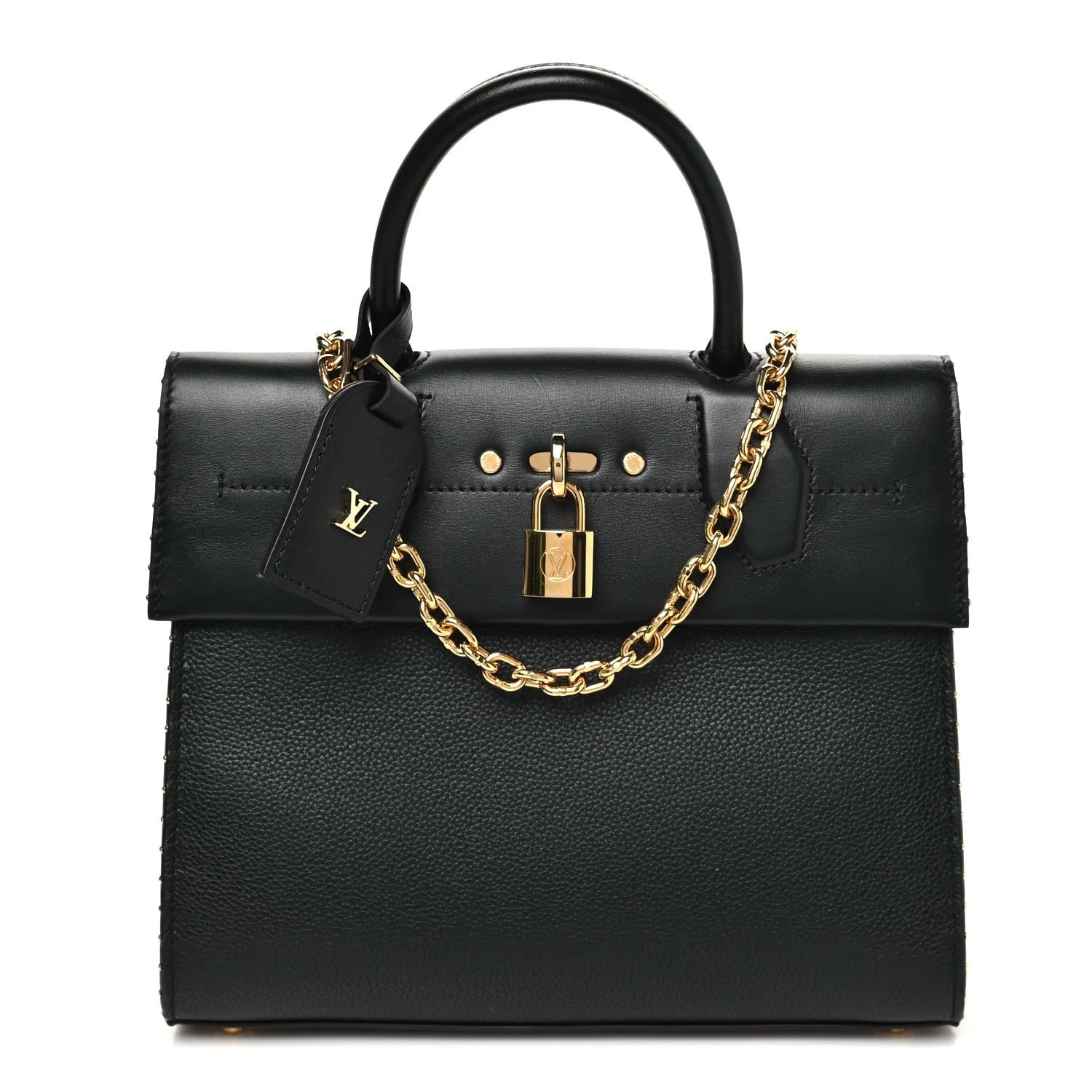 Louis Vuitton — Taurillon Studded City Steamer One Handle — Handbag — resale