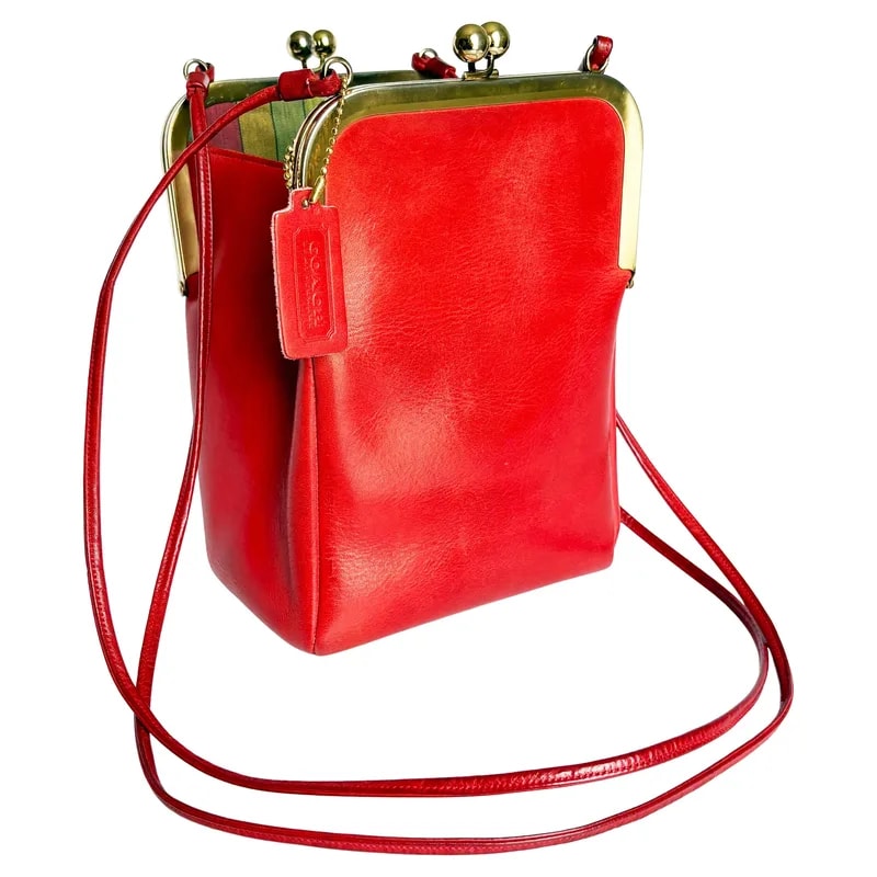 Coach — 70s Bonnie Cashin for Coach Double Entry Swinger Bag Kiss Locks — Handbag — resale